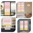 thumbnail image 7 of Colorful Stripe Window Privacy Film, Modern Pink Red Yellow Vertical Striped Static Cling UV Sun Blocking Heat Control Window Tint, Non-Adhesive One Way Windows Privacy Cover 35.4''x78.7'', 7 of 7