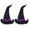 thumbnail image 2 of Wall Hangings, 2PCS Hanging Ornament Witch Hat Wall Decoration Party Supplies for Halloween, 2 of 7