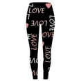 thumbnail image 4 of Tosmy Women's Leggings Valentine's Day Womens Valentine Print Exercise Yoga Leggings Casual Comfort Leggings Home Pants, 4 of 6
