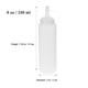 thumbnail image 2 of Precio sorpresa!Botellas multiusos para condimentos para aderezos, más: recipientes de plástico reutilizables con tapas, aptos para lavavajillas de 8 oz/240 ml, 2 of 7