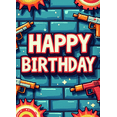 thumbnail image 4 of Colorful Arcade Themed Happy Birthday Banner Backdrop Party Decorations for Birthday Party Gaming Themed Events Photography Props Photo Booth Setups, 4 of 4