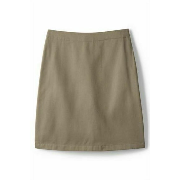 Lands' End Women's Blend Chino Skort Top Knee Khaki 0 NEW 320089