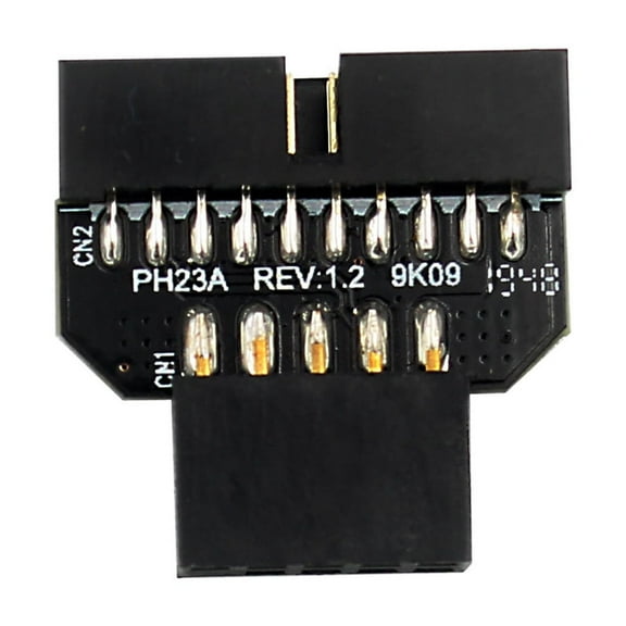 USB 2.0 9-Pin to USB 3.0 19/20-Pin Adapter Connectors for Motherboard Front Panel Conversion