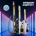 thumbnail image 6 of Stringless Electronic Guitar for Kids – Bluetooth Kids Guitar Musical Toy with LED Light Strip, Novice-Friendly, 3+ Ages, Black, Birthday Gift for Boys Girls Music Lovers, 6 of 6