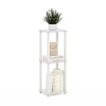 thumbnail image 4 of Furinno Simplistic Toolless Assembly Set of 2 Side Table, White 2-Tier End Table, Open Shelf Night Stand, Bedside Table for Living Room, Bedroom, Home Office, Plain White/White, 4 of 5