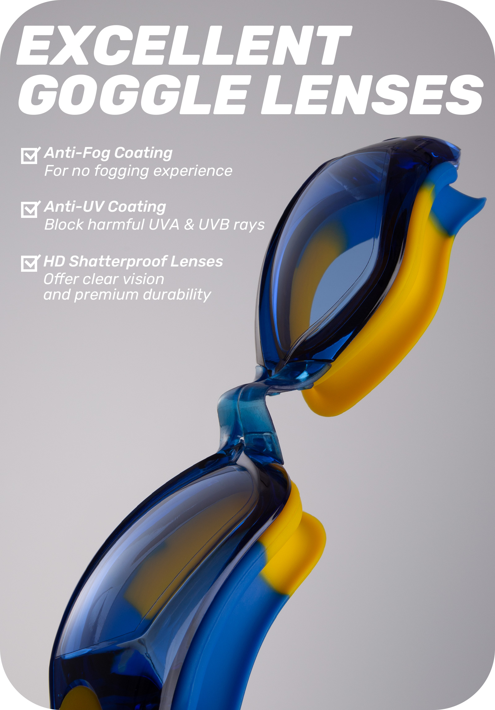 CAPAS Kids Swim Goggles 2-Pack Ages 4-12 photo 3