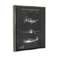 thumbnail image 3 of Stupell Industries Vintage Airplane Vehicle Diagram Graphic Art Luster Gray Floating Framed Canvas Print Wall Art, Design by Karl Hronek, 3 of 9