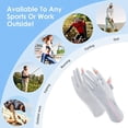 thumbnail image 5 of Hukapapa 1 par de guantes de protección solar de verano para mujer que conducen a caballo pantalla táctil de seda de hielo anti-UV antideslizante alargada, gris claro,, 5 of 5