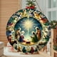 thumbnail image 5 of Adornos de Navidad de 20 X 15 Cm (7,87 Pulgadas) con Escena de La Natividad | Regalos Religiosos | Adorno de Madera Multicolor | Decoración Colgante Ligera, 5 of 6