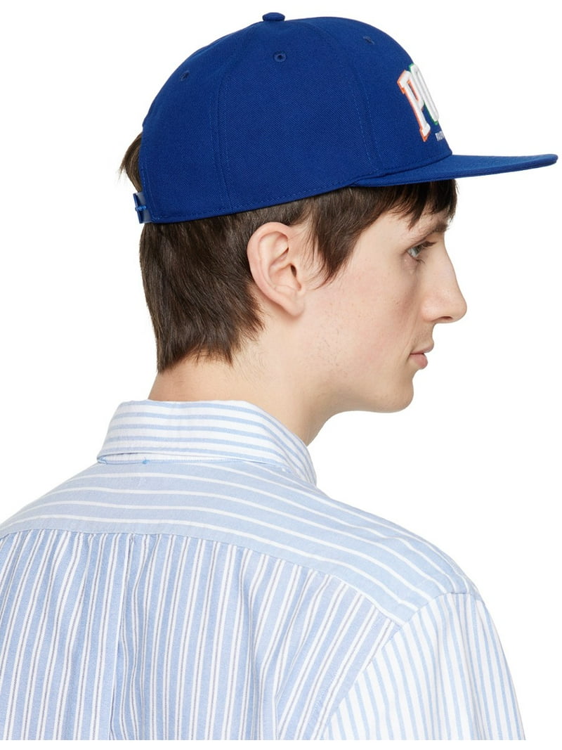 Polo Ralph Lauren Navy Embroidered Flat Cap Snap Back