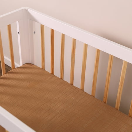 Babyletto Mini Crib Sheet in GOTS Certified Organic Muslin Cotton
