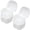 White, variant on Pack of 2 Denture Retainer Container Case, Denture Cleaning Denture Bath Box False Teeth Storage Box - Leak Proof and Lid Waterproof