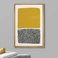 thumbnail image 2 of IDEA4WALL Framed Canvas Wall Art Yellow and Black Polygon Color Blocks Abstract Shapes Art Modern Bohemian Contemporary Calm/Relax Print for Living Room, Bedroom, Office -&nbsp;16"x24" Natural, 2 of 5