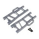 thumbnail image 1 of AMBRA DEL ARMA DEL ARMA DEL ARMA DEL ARRILER 1/10 RC Parte Premio Instalación fácil Fácil Actualización del automóvil Aluminio Aleación de aluminio Gris, 1 of 8