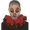 thumbnail image 3 of Clown Collar Black Red Ruffled Adult Jester Halloween Costume Accessory Ruffles, 3 of 3