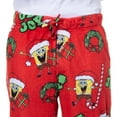 thumbnail image 4 of SpongeBob SquarePants Pajamas Men's Oh Joy Santa Hat Fleece Lounge Pj Pants, 4 of 7