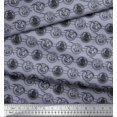 thumbnail image 2 of Soimoi Poly Georgette Fabric Bird,Fish & Ship Ocean Decor Fabric Printed Yard 52 Inch Wide, 2 of 3