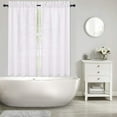 thumbnail image 7 of Tier Curtains for Bathroom, 45inch Length Window Curtain Panels, Set of 2, White, 26"W x 45"L, 7 of 7