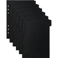 thumbnail image 2 of OFFIGAM 6Pcs Notebook Tab Dividers Black Plastic Binder Dividers for Report Journal Separation, 2 of 11