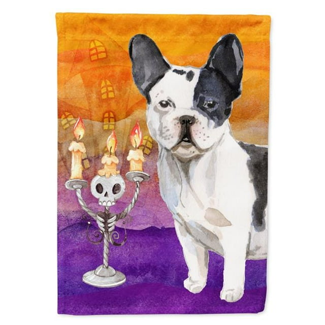 Carolines Treasures CK3206CHF Hallween French Bulldog Flag Canvas House Size
