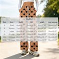 thumbnail image 4 of Wide Leg Pants for Women, Women's Polka Dot Wide Leg Pants High Waisted Drawstring Lounge Pants with Pockets Loose Fit Casual Bottoms for Daily Wear Travel Work Soft Comfy, 4 of 7