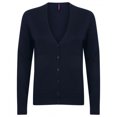 thumbnail image 1 of Henbury - Chaqueta / cárdigan con botones y cuello en V para mujer (Azul marino), 1 of 1