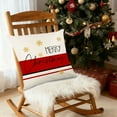 thumbnail image 5 of Xuniizn Christmas Pillow Covers 18x18 inch Xmas Decorations Soft Plush Faux Fur Wool Christmas Throw Pillow Cases Winter Holiday Decor for Sofa Living Room, 5 of 7