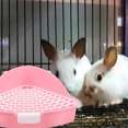 thumbnail image 4 of HAMPPLIES Bunny Litter Box Plastic Rabbit Triangle for Indoor Use 1Pack, 4 of 6