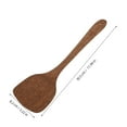 thumbnail image 2 of DRAFIDEEP Dark Brown Wooden Kitchen Spatula Set with Ergonomic Handle, Cooking Utensils for Home and, 2 of 8