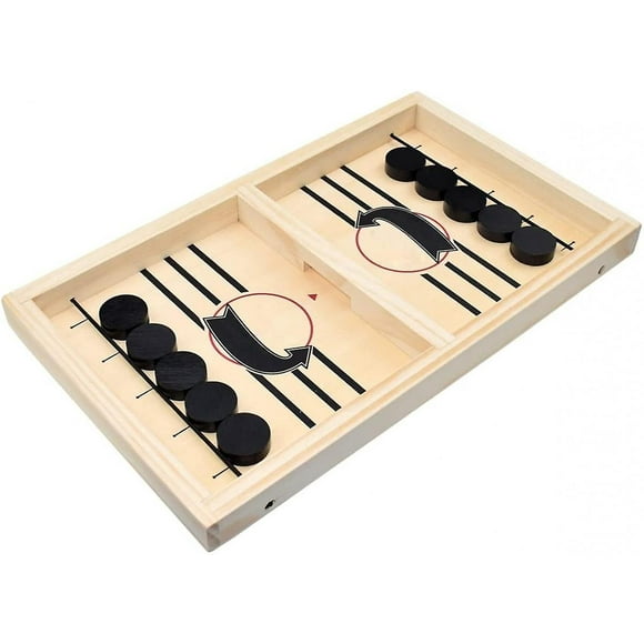 Juego de hockey de mesa Super Fast Sling Puck, diseño portátil
