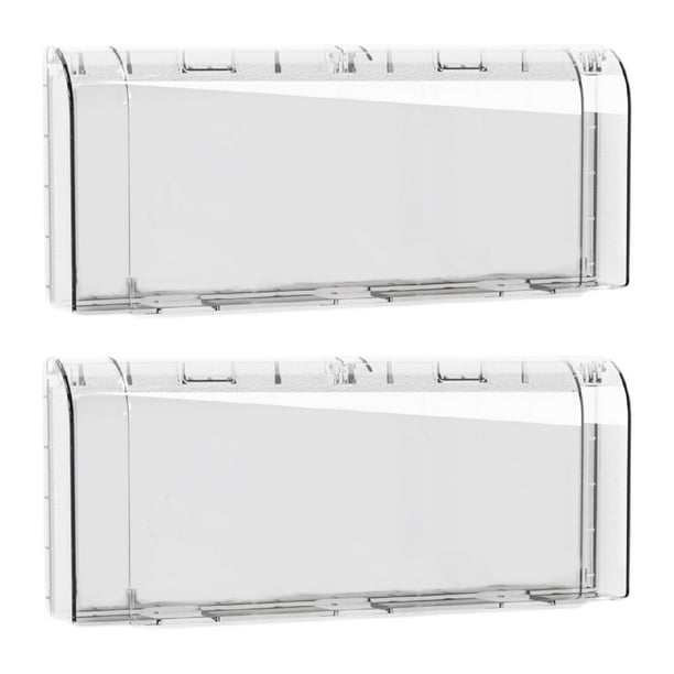 2 protectores de enchufes impermeables para interruptores y cajas de enchufes de pared. Claro