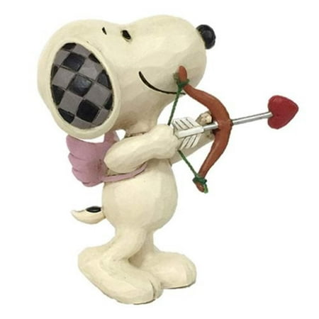 Enesco Peanuts by Jim Shore Snoopy Mini Love or Cupid Figurine, 1-inch high