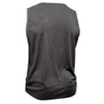 thumbnail image 6 of Fnnxeal Mens Tank Tops, Sleeveless Casual Tank Tops for Men Crew Neck Summer Shirts with Pocket Dark Gray Tops Size 2XL, 6 of 9