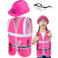 thumbnail image 1 of Disfraz de trabajador de la construcción Handepo para niños con casco, 1 of 7