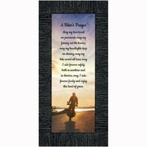 A Biker's Prayer, Gift for Motorcycle Riders, Inspirational Bike Picture Frame, 4x10, 7437