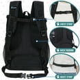thumbnail image 4 of PetAmi Dog Backpack Carrier, Airline Approved Cat Backpacks For Carrying Small Large Cats, Pet Carrier Back Pack, Ventilated Soft Sided for Travel, Hiking, Camping, Max 18 lbs, Black, 4 of 7