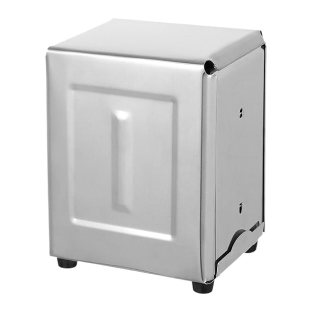 Cubierta de caja de pañuelos de acero inoxidable, porta servilletas faciales con tapa, regalo de almacenamiento, dispensador ajustable de doble cara p