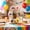 Beige, variant on Ovzne Number Shaped Wooden Donut Stand, Party Dessert Display Rack