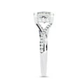 thumbnail image 3 of AFFY Infinity Hidden Halo Solitaire Engagement Ring for Women, 2.75 Carat (ctw) Princess and Round Cut Lab Grown Diamond Ring In 14K White Gold Over Sterling Silver F-G-H, SI Quality Ring Size-7.5, 3 of 7