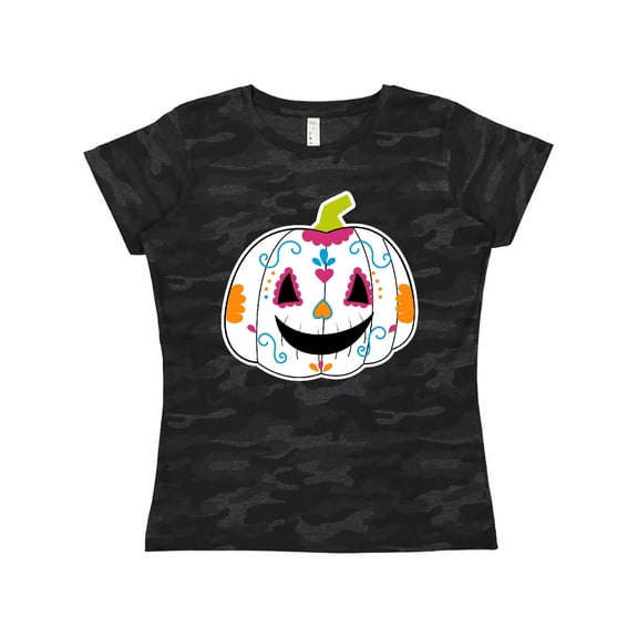 Inktastic Day Of The Dead Pumpkin Women's T-Shirt