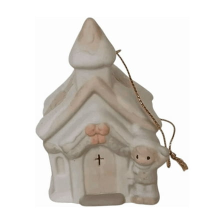 1993 Chapel Porcelain Hanging Ornament Precious Moments 530484