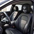 thumbnail image 5 of Scary Face Protector Covers for Cars, Car Headrest Covers, Ghost Face Headrest Covers, Car Headrest with Glowing-Eye Effects, Universal for Car Vehicle Truck SUV for Halloween Car Decor, Reusable, 5 of 7