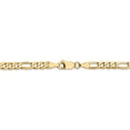 thumbnail image 4 of Leslie's Real 14kt Yellow Gold 4mm Flat Figaro Chain; 24 inch; Lobster Clasp; for Adults and Teens; for Women and Men, 4 of 5