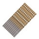 thumbnail image 3 of 50 Uds. Microbrocas helicoidales de titanio de 1mm, 1,5mm, 2mm, 2,5mm, 3mm,-10 Uds. Para cada uno, minibrocas pequeñas completamente rectificadas, 3 of 5