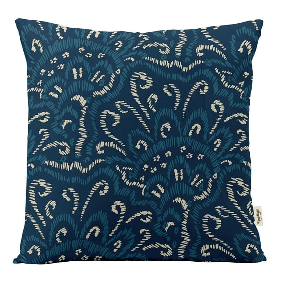 Vargottam Luxury- Printed Blue Theme CushionCoversDecorative PillowCoversSquareThrow Pillowcase -12x12Inches