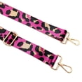 thumbnail image 2 of Wrapables Wide Adjustable Crossbody Handbag Strap, Women's Replacement Bag Strap for Purses, Pink Leopard Print, 2 of 7