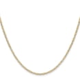 thumbnail image 3 of Auriga Fine Jewelry 14K Tri-Color Gold 2.0 mm Pav‚ Valentino Chain Necklace for Women 22", 3 of 7