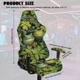 thumbnail image 2 of Whosucclay Shamrock Frog Print Gaming Chair Slipcovers, Stretchable Office Chair Cover 4 Pcs Computer Desk Chairs Covers with Armrest Covers, Rotating Armchair Protector Cover St Patrick's Day Decor, 2 of 8