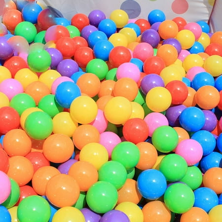 Baby Ball Game - 100 Colorful Ocean Ball for Babies Kids Children Soft Plastic Birthday Parties Events Playground Games Pool