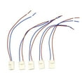 thumbnail image 1 of JINGT 5Pcs G9 Lamp Holder Socket With Cable For Halogen LED Bulbs Max 500W 250V 2A Ceramic Light Bases Lighting Accessories, 1 of 9